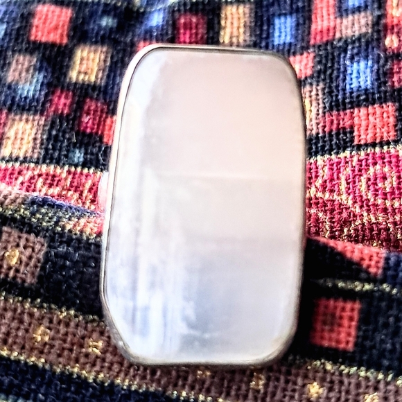 Jewelry - 💎HOLD for Cindy.💎Vintage Sterling Silver Selenite Ring, Size 7